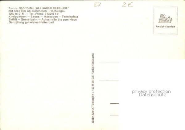 Sonthofen Oberallgaeu Kur- Sporthotel Allgäuer Berghof – Bild 2