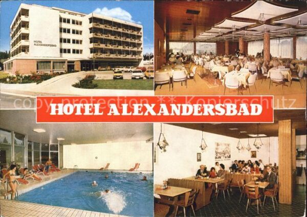 Bad Alexandersbad Hotel Schwimmbad Speisesaal