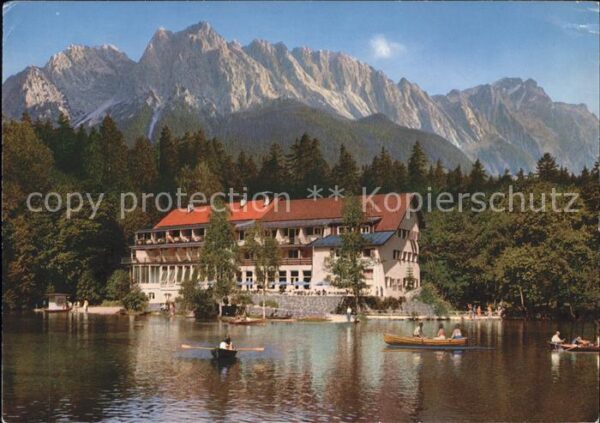 Badersee Zugspitzgruppe Boote