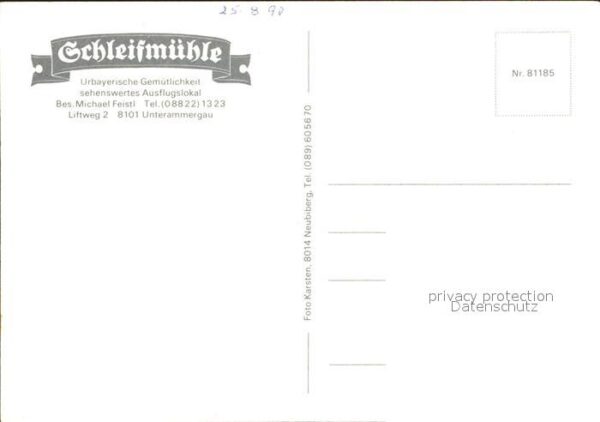 Unterammergau Wirtshaus Schleifmühle – Bild 2