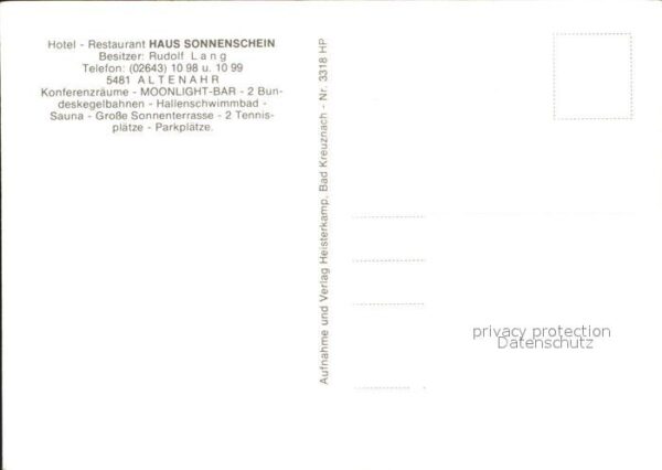 Altenahr Hotel Restaurant Haus Sonnenschein Schw – Bild 2