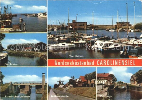 Carolinensiel-Harlesiel Ostfriesland Yachthafen Ortsmitte Mühlenstrasse Frie