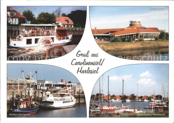 Carolinensiel-Harlesiel Ostfriesland Kurzentrum Sporthafen Hafen Schraubenda