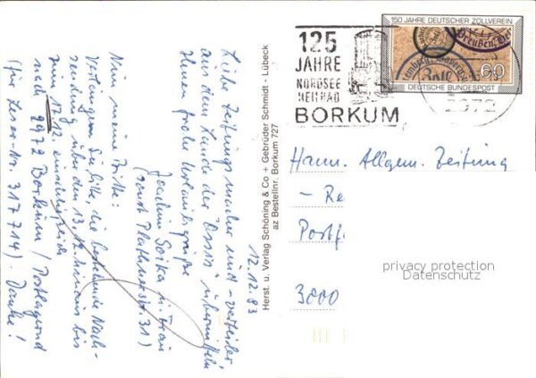 Borkum Anleger Kurzentrum Strassenpartie Flieg – Bild 2