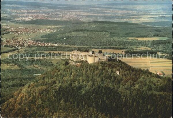Neuffen Hohen-Neuffen Burg Fliegeraufnahme