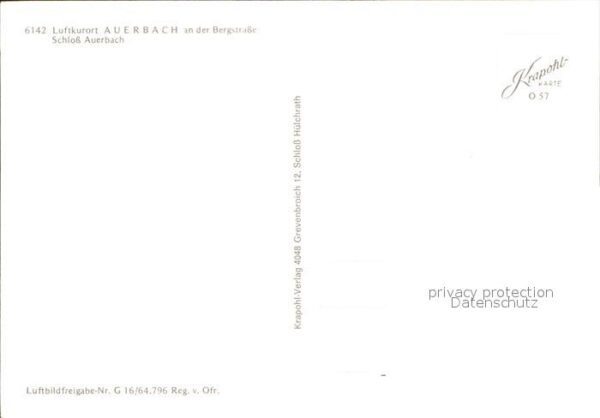 Auerbach Bergstrasse Schloss Fliegeraufnahme – Bild 2