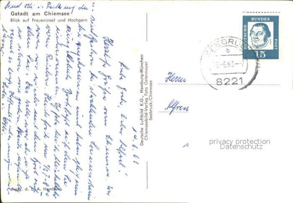 Gstadt Chiemsee Fliegeraufnahme Blick Fraueninsel Hochg – Bild 2