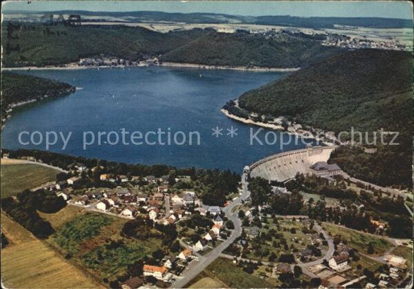Bad Wildungen Fliegeraufnahme Edertalsperre Ort