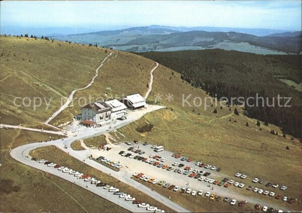 Belchen Baden Fliegeraufnahme Hotel Belchenhaus Parkp
