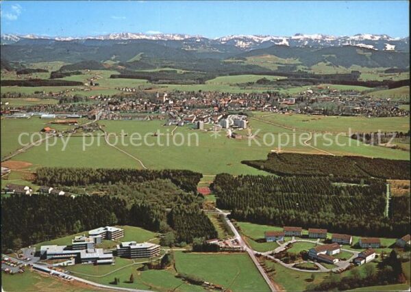 Neutrauchburg Fliegeraufnahme Argentalklinik Alpenbli