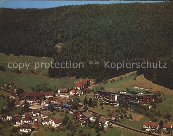 Baiersbronn Schwarzwald Fliegeraufnahme Kur- Sporthotel Traube