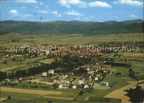 Bad Krozingen Fliegeraufnahme Thermalkurort Blick Bel