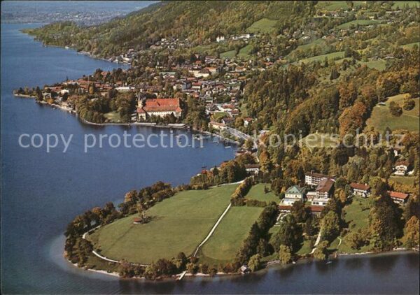 Tegernsee Fliegeraufnahme Sanatorium Seeheim