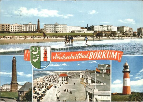 Borkum Strand Turm Promenade
