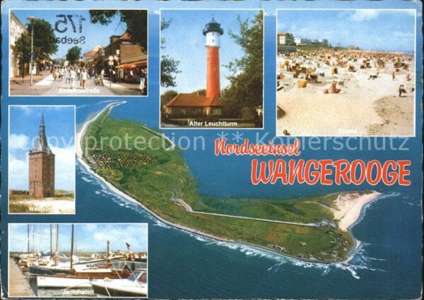 Wangerooge Nordseebad Strand Alter Leuchtturm Jachthafen