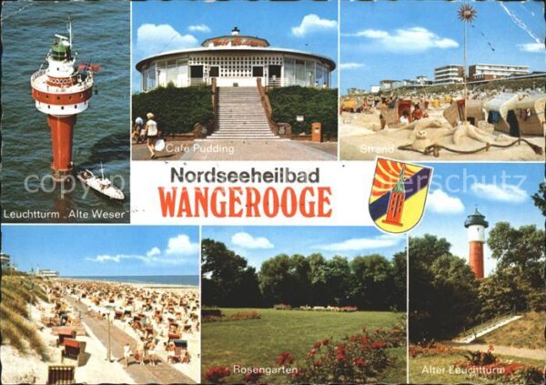 Wangerooge Nordseebad Leuchtturm Alte Weser Cafe Pudding Stra