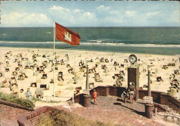 Wangerooge Nordseebad Badestrand Fahne