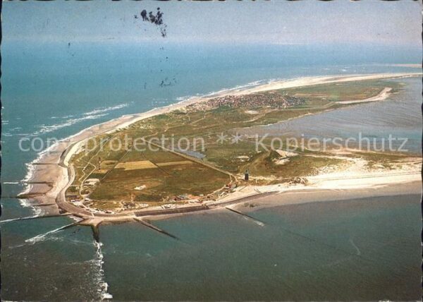Wangerooge Nordseebad Fliegeraufnahme Westteil