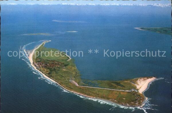 Wangerooge Nordseebad Fliegeraufnahme Westteil Festland