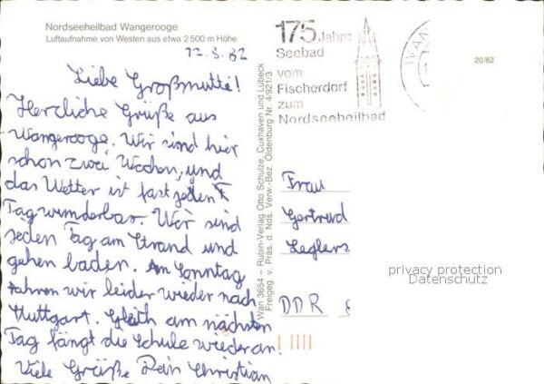 Wangerooge Nordseebad Fliegeraufnahme Westteil – Bild 2