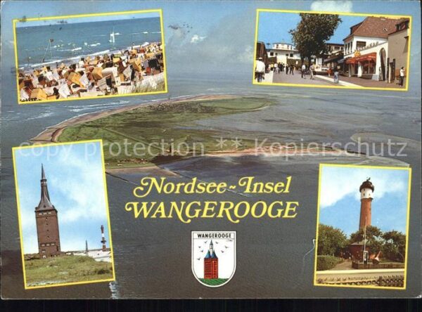 Wangerooge Nordseebad Strand Leuchtturm Westturm
