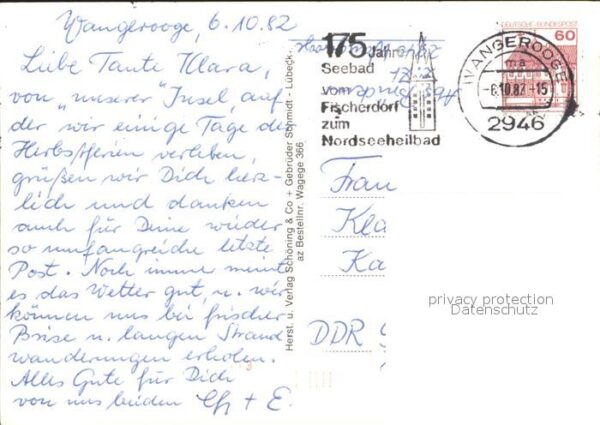 Wangerooge Nordseebad Strand Leuchtturm Westturm – Bild 2