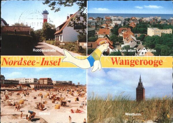 Wangerooge Nordseebad Robbenstrasse Westturm Strand