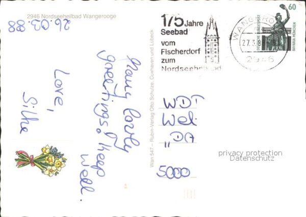 Wangerooge Nordseebad Robbenstrasse Westturm Strand – Bild 2