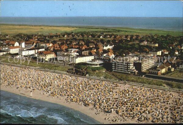 Wangerooge Nordseebad Fliegeraufnahme Strand