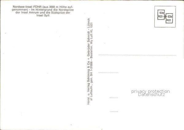 Insel Foehr Fliegeraufnahme Nordspitze Amrum  Sylt – Bild 2