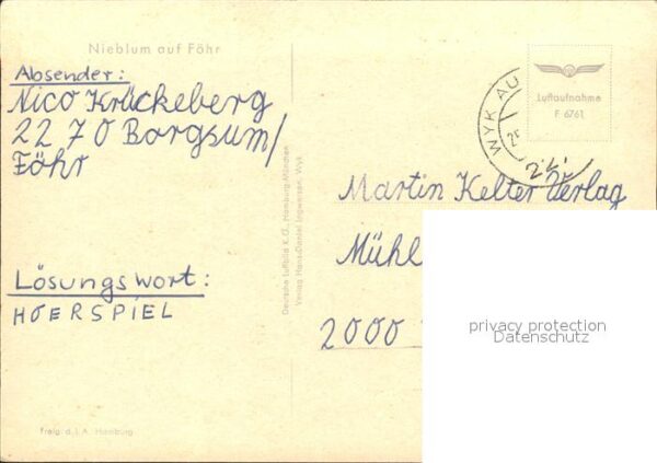 Nieblum Fliegeraufnahme – Bild 2