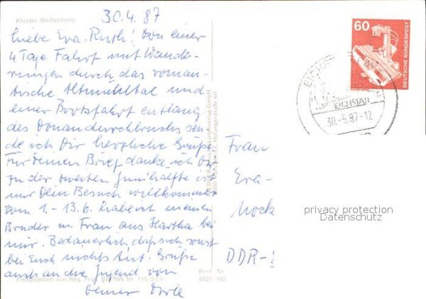 Eichstaett Oberbayern Fliegeraufnahme Kloster Weltenburg – Bild 2