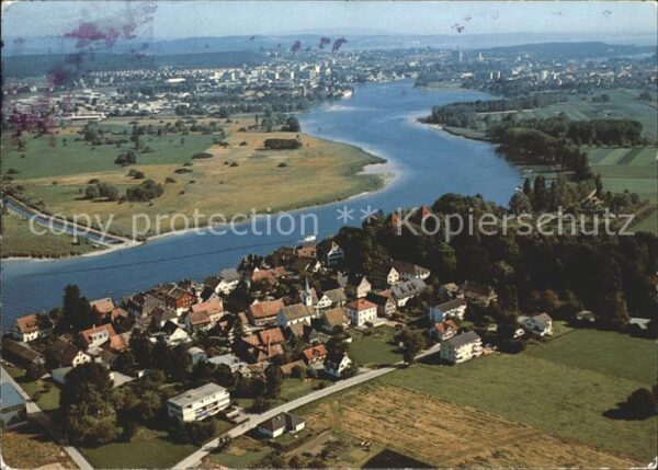 Konstanz Bodensee Fliegeraufnahme Gottlieben Untersee Kre