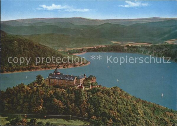 Edersee Schloss Waldeck Fliegeraufnahme