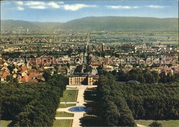 Schwetzingen Fliegeraufnahme Schlossgarten