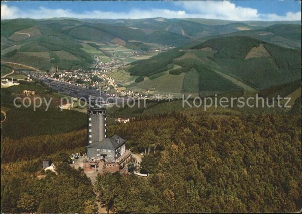 Olpe Biggesee Aussichtsturm Hohe Bracht Fliegeraufnah