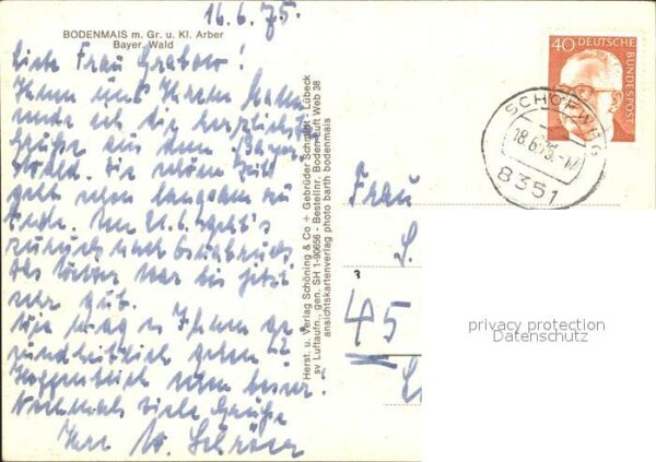 Bodenmais Fliegeraufnahme Gr. Kl. Arber – Bild 2
