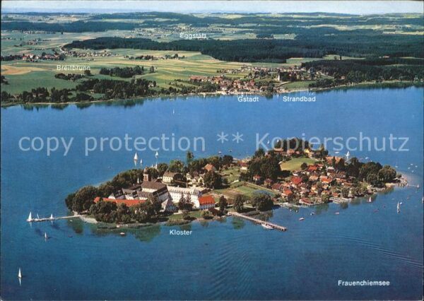 Chiemsee Fliegeraufnahme Fraunchiemsee Kloster G