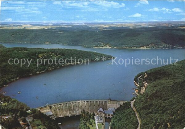 Edertal Talsperre Fliegeraufnahme