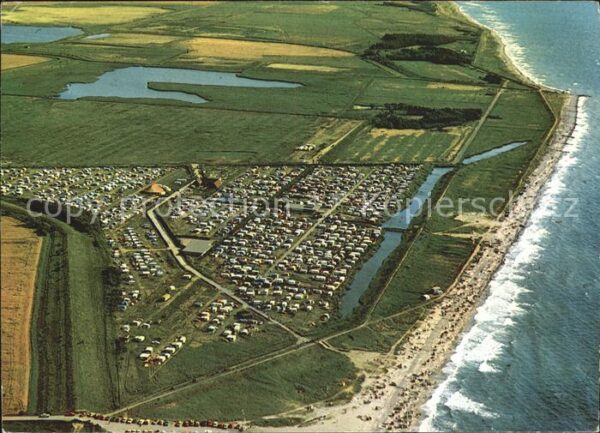 Fehmarn Fliegeraufnahme Strand- Camping Wallnau