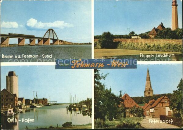Fehmarn Flügger Leuchtturm Petersdorf Hafen Brü