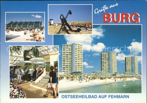 Burg Fehmarn Heilbad Strand Schwäne