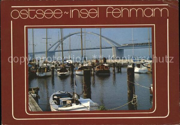 Fehmarn Brücke Hafen Segelboote