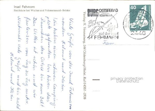 Fehmarn Steilküste Wulfen Fehmarnsund Brücke – Bild 2
