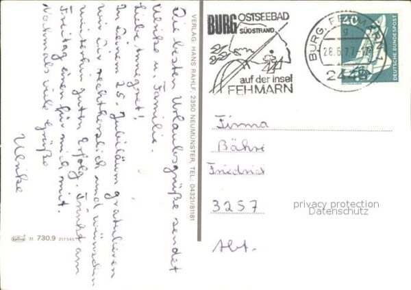 Fehmarn Burgstaaken Fährbahnhof Puttgarden Brüc – Bild 2