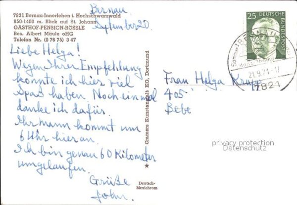 Bernau Schwarzwald Blick St. Johann – Bild 2