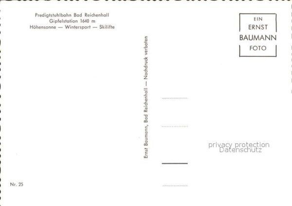 Bad Reichenhall Predigtsuhlbahn Kreuz Skilifte – Bild 2