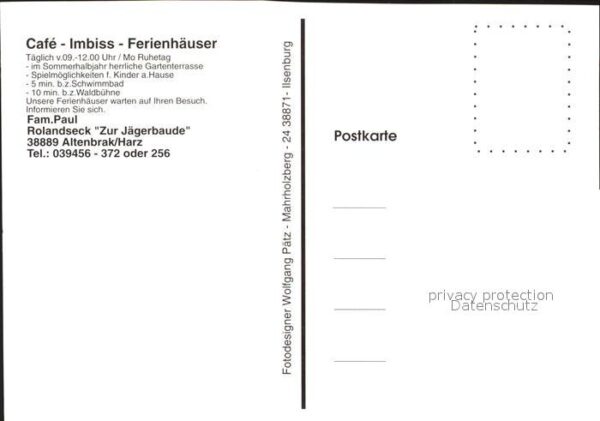 Altenbrak Harz Cafe Ferienhäuser zur Jägerbaude – Bild 2
