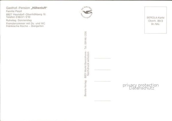 Haundorf Brombachsee Gasthof Pension Höhenluft – Bild 2