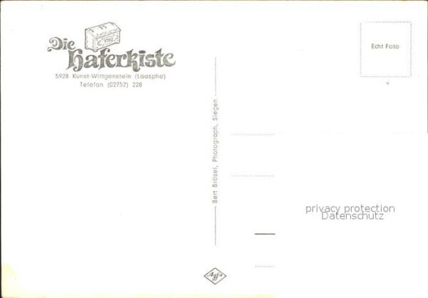 Kunst-Wittgenstein Haferkiste – Bild 2